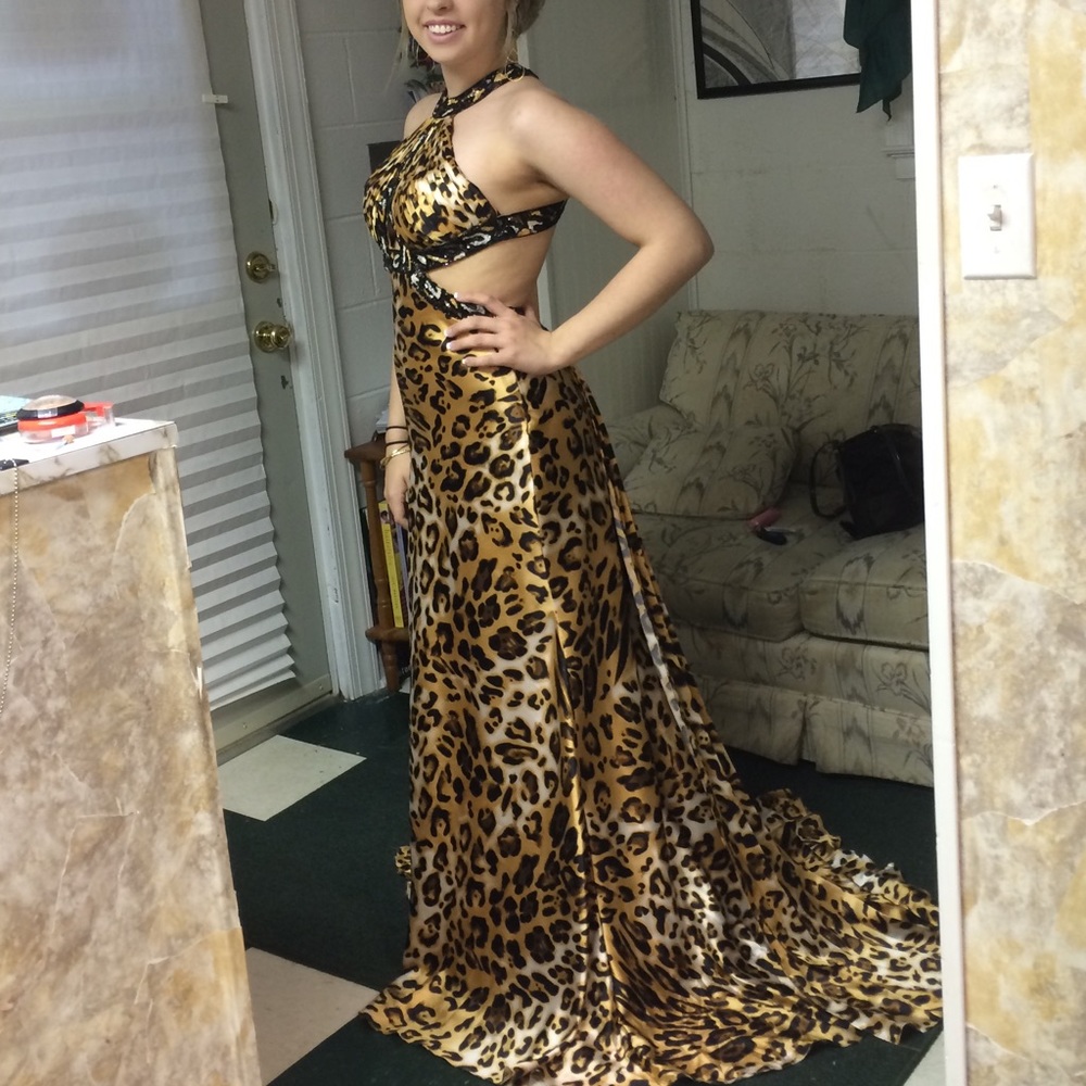 Cheetah print dress